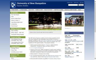University of New Hampshire - Equine Studies
