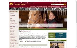 University of Minnesota Crookston - Equine Science
