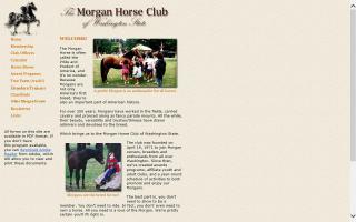 Morgan Horse Club of Washington State, The
