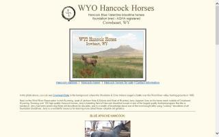 Wyo Hancock Horses