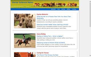 Horse Science News