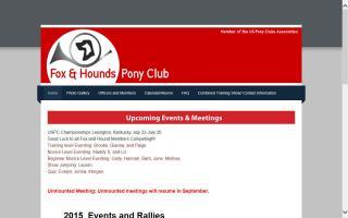 Fox & Hounds Pony Club