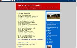 Iron Bridge Hounds Pony Club Blog