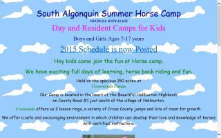 South Alqonquin Summer Horse Camp