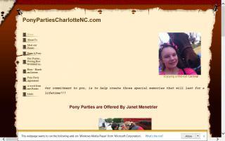 Pony Parties by Janet Menetrier
