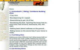 Winding Road Horse Training