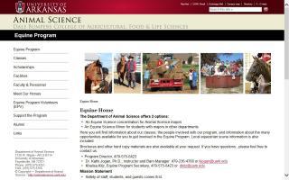University of Arkansas - Bumpers College - Department of Animal Science
