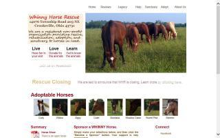 WHINNY Horse Rescue - Why Horses In Need... Need You!