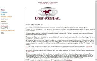 HorseWorldData - HWD