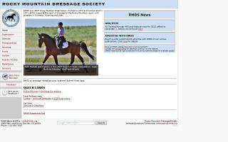 Rocky Mountain Dressage Society - RMDS